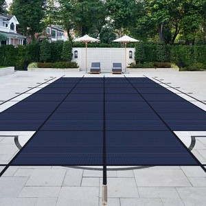 Lynkron Pool Safety Cover for Inground Pools, Heavy-Duty Winter Pool Cover, Rectangle MeshSoli