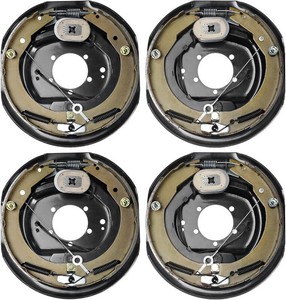 EVOR Electric Trailer Brake Assembly bf12-202a 12 x 2, 2 Pairs Self-Adjusting Electric Brakes Kit for 7000 lbs Axle,
