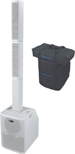 Rockville Titan Array System V2 White Powered Column Speaker, Dual 10 Subs 3200W Peak  800W RMS, Pro