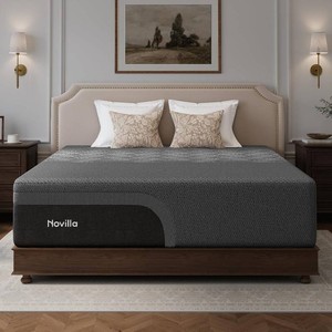 Novilla AiryFlow Graphene 14 Inch King Size Mattress, Cooling Memory Foam