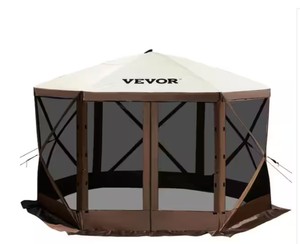 Camping Gazebo Tent 12 ft. x 12 ft. 6 Sized Pop-Up Canopy Screen Shelter Tent