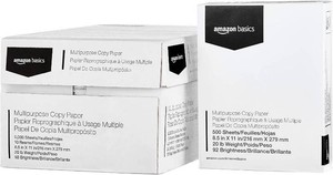 Amazon Basics Multipurpose Copy Printer Paper, 20 lb, 8.5 x 11 Inches, 10 Reams (5,000 Sheets), 92 Bright White