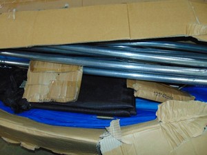 Outdoor Trampoline with Net for Kids 14 feet parts bags open may be missing parts