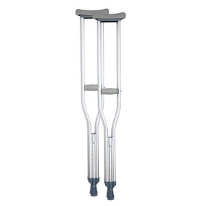 BodyMed Aluminum Crutches, Adult, Medium, 5 2-5 10 - Pair of Lightweight