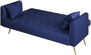 71-inch Convertible Love seat Sofa, American Retro Blue Velvet M