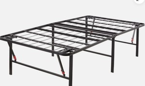 Twin   Foldable Metal Platform Bed Frame, Noise-Free