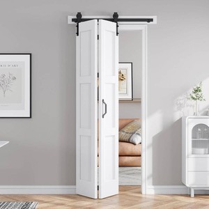 Bifold Barn Door 36X84 (Double 18x84) Fit for 32-34 Opening