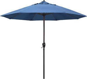 Umbrella 9 Round  Outdoor Deck, Pool or Patio Umbrella, Frost Blue