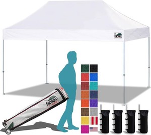 Eurmax USA 10x15ft Pop Up Canopy, Commercial Instant Tent for Outdoor