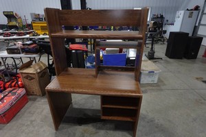Computer Desk with Upper Hutch