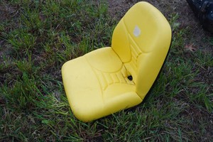 John Deere High Back Yellow Tractor Seat