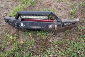 Vijay Heavy-Duty Steel Off-Road Front Bumper with LED Lights