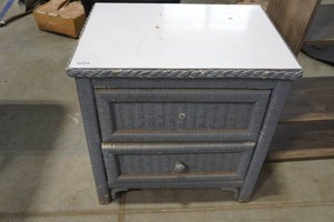 Vintage Style Two-Drawer Night StandSide Table