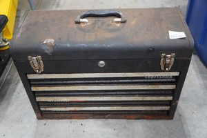 Metal Craftsman 4-Drawer Tool Box with Tools