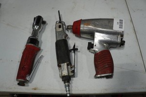 Pneumatic Air Tools - Ratchet Wrench, Saw, Impact Wrench