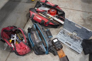 Tool Bags with Assorted Tools