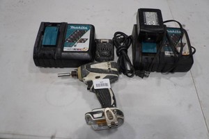 Makita Power Drill and Batteries with Chargers