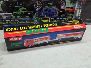 Getty 1996 Model Tandem Tanker Toy Truck