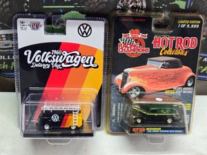 M2 1960 Volkswagen Delivery Van and Racing Champions '40 Ford Sedan Delivery Die-Cast Model Cars