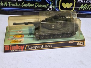 Dinky Toys Leopard Tank Die-Cast Metal - Made in England 1970s