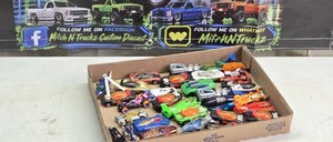 Flat of Hot Wheels Diecast Cars Many Dating to the 1990s