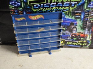 Vintage Hot Wheels Blue Storage Display Case