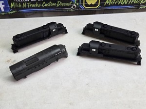 Lot of 4 Unpainted Model Train Shells