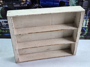 Wooden Display Shelf Organizer Rustic White