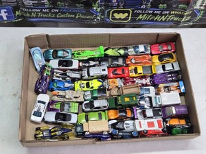 Lot of Hot Wheels Diecast Cars with Various Models and Styles from the 1970s, 1980s, 1990s and maybe others