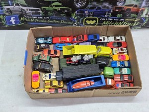 Lot of Mattel Hot Wheels Cars and Trucks Including Vintage Models