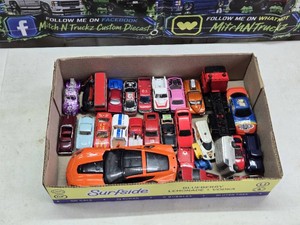 Lot of Diecast Model Cars including Motormax 2019 Corvette ZR1, Matchbox Mazda RX-7, and Various Other Models