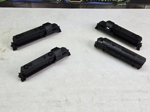 Model train locomotive shells including different engine types and designs