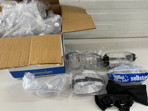 MIXED NEW SAFETY EYEWEAR LOT, GOGGLES &amp GLASSES, CONDOR, BODYGUARD &amp OTHER STYLES, BOXED SUPPLY ASSORTMENT