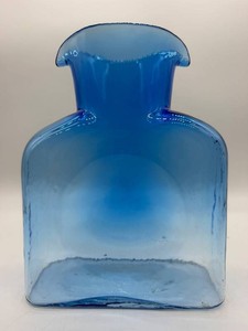 Blenko Blue Glass Water Pitcher