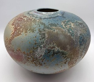 Tony Evans Ancient Sands Ceramic Vessel, Signed Evans 98 - 11 X 8 in