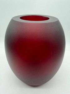 Vintage Van Teal Solid Lucite Vessel - 9 in H - Heavy