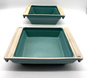 Vintage Rookwood Rectangular Ceramic Trays (Lot of 2)