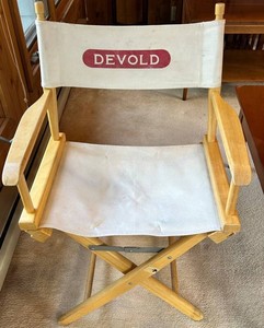 Devold Folding Wooden Directors Chair 22 X 16 X 35 in