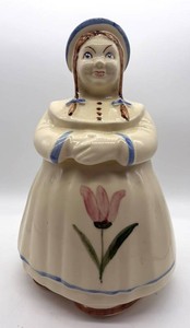 Vintage Shawnee Dutch Girl Ceramic Cookie Jar - 12 in