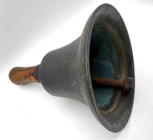 Antique Large Primitive School Bell - 12 Inch