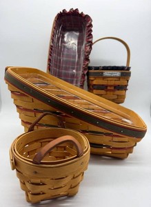 Vintage Longaberger Handwoven Baskets (Lot of 4)