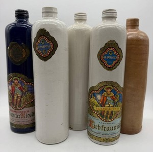 Vintage Beameister Stoneware Bottle Collection - 7pc, 11in