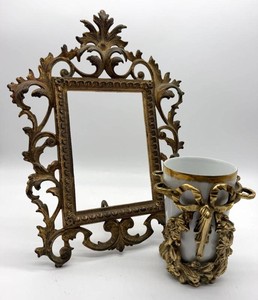 Vintage Bathcraft Bathroom Accessories & Ornate 4 X 6 Photo Frame Mixed Lot