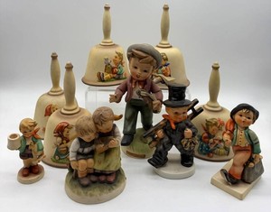 Goebel Hummel Figurines & Bells Mixed Lot - 10 Pieces