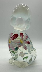 Fenton Hand-Painted Signed Glass Duck Figurine - 3.5 in
