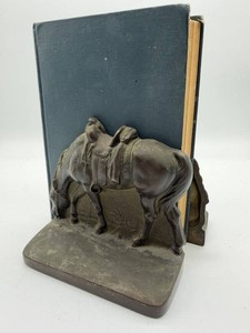 Vintage Pair of Equestrian Horse Bookends
