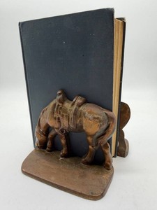 Vintage Pair of Horse Bookends - Equestrian Design