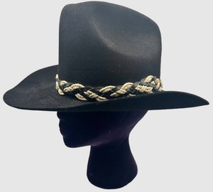 Dynafelt Western Felt Hat Size 7 58 Braided Hatband