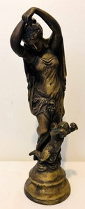 Vintage Figural Woman and Child Sculpture 15