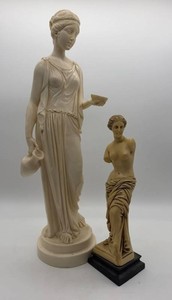 Amilcare Santini & Classical Female Figure Sculptures (Lot of 2)